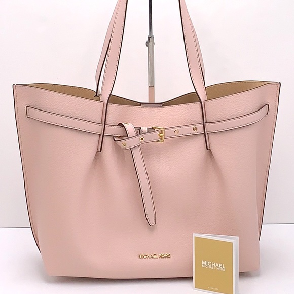 MICHAEL KORS
Emilia Large Pebbled Leather Tote Bag Powder Blush color - Picture 2 of 14